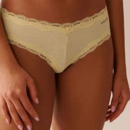 La Vie En Rose Yellow Cotton Self Pattern Panties-picture-27