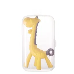 NeonateCare 2-Pcs Green & Yellow Giraffe & Fruit Shaped BabyTeether-26