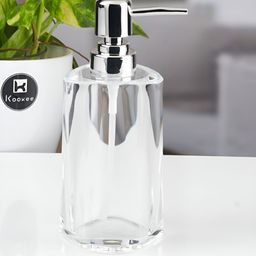 Kookee Transparent Abstract Plastic Soap Dispenser-42