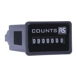 RS PRO Electronic Impulse Counter 7 digit 10 Hz 12 V DC, 8967037-63