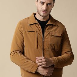 Fort Collins Men Insulator Biker Jacket with Patchwork-16
