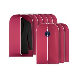 Aura Maroon 6 Pieces Wardrobe Suit Organisers-9