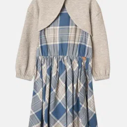 Angel & Rocket Kids Multicolor Checks Full Sleeves Dress-image-77