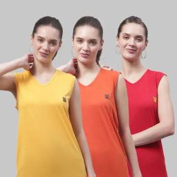 Vimal Jonney Multicolor Cotton T-Shirt - Pack of 3-picture-15