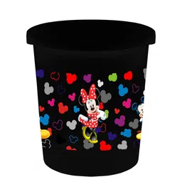 Kuber Industries Black & Red Printed Open Dustbins - 5 L image 2