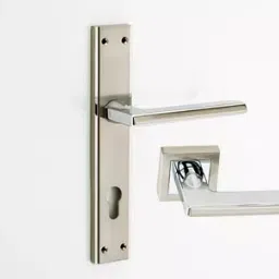 Quba Q 437 254 mm(10 Inch) Zinc Alloy SS and CP Finish Door Handle Set-picture-21