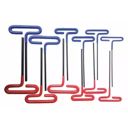 Westward Hex Key Set Alloy Steel Black Oxide Finish T Shape, 493L32 (Pack of 12 Pcs)-13