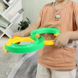 INAAYA 8 Shape Infinite Loop Game Toy Bouncing Ball for Kids Loop Balancing Track Toy Birthday Gifts for Kids Multicolor image 5