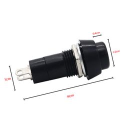 Electronic Spices Momentary Push To On Button Black Color Horns Switches Pack Of 5pcs image 4