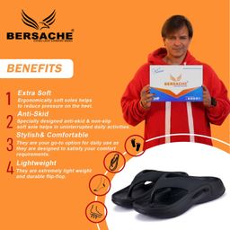 bersache Stylish Flip Flop with Sole for Men image 2
