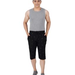 GUIDE Men's Regular Fit Printed Three Fourth Capri image 4