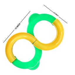 INAAYA 8 Shape Infinite Loop Game Toy Bouncing Ball for Kids Loop Balancing Track Toy Birthday Gifts for Kids Multicolor image 2