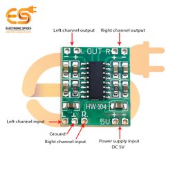 Electronic Spices Combo of Mini 3Watt Speaker 4ohm Speaker with PAM8403 Mini 2 Channel 3W Stereo Class D Audio Power Amplifier Module Board image 4