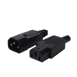 Electronic Spices Combo of C13 and C16 10a 250v Rewireable 3 Pin Female and Male Inlet Module image 1