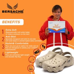 bersache Extra Soft Classic Casual with Regular wear with Ultra Soft & Flexibility Technology Slipper for Men's & Boy's image 2