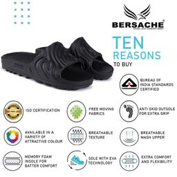 bersache Extra Soft Classic Casual with Regular wear with Ultra Soft & Flexibility Technology Slipper for Men's & Boy's image 4