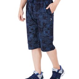 GUIDE Men's Regular Fit Printed Three Fourth Capri image 3