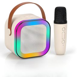 K12 Wireless Karaoke Microphone Set with Speaker,Portable Bluetooth Mic & Speaker System for Parties & Events image 1