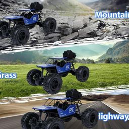 Sky Tech® Rock Crawler Car with Smoke Offroader 2Wd Rc Car High Speed | 5 Functions 1:18 RC Car with Smoke Fog | Styled Climbing Monster Truck | Rechargeable Remote Control Car for Kids (Multi-Color) image 4