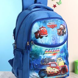 Disney Pixar Cars Kids School Bag blue - Height 18 inches (Color and Print May Vary)-image-53