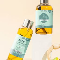 Nat Habit Pure Body Massage Oil Baby Maahu Balamool Nimbuka& Dasabuti Baby Scalp Hair Oil  Brahmi Matsyakshi Summer- 210 ml-image-99