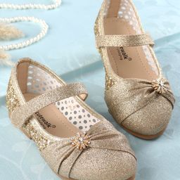 Cute Walk By Babyhug Bellies With Velcro Closure - Golden-picture-7