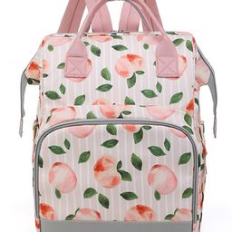 House of Quirk Baby Diaper Bag Maternity Backpack - Peach-image-67