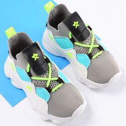 Cute Walk by Babyhug Slip On Sneaker Shoes -  Grey-image-75
