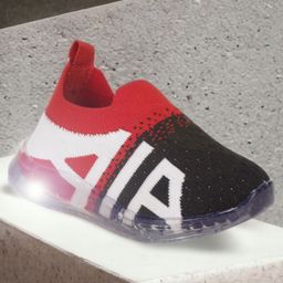 Lil Lollipop Colour Blocked LED Slip On Shoes - Red-picture-43