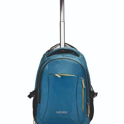 NOVEX Epistle Soft Sided Laptop Trolley Backpack with 2 wheels - Green | Backpack Trolley | Laptop Roller Case-image-80