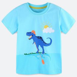 Oh Rare Boys Typography Printed Applique T-shirt-image-66
