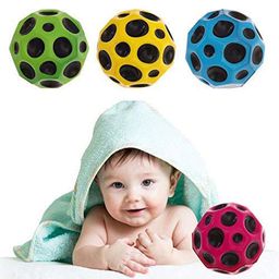 AKN TOYS Super Bouncing Moon Crater Texture Ball Bounce Ball Set of 1 Ball Random Colour_Super-Bouncing Ball-Multi Color (Color May Vary) image 4