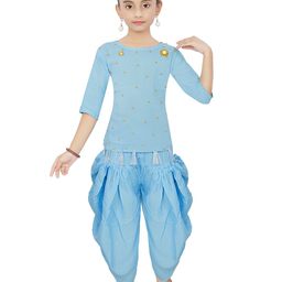 Epochlite Girls Top with Dhoti Pants-image-124