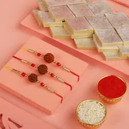 Set of 3 Positive Vibes Rakhi Hamper-18