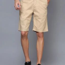 Cantabil Khaki Cotton Regular Fit Bermuda Shorts-image-13