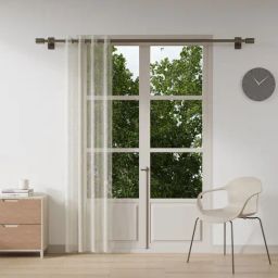 Ddecor Live Beautiful Beige Polyester 9 ft Long Door Curtain-3