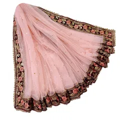 Navti Creations Women Beads & Stones Work Embroidered Net Dupatta-picture-22