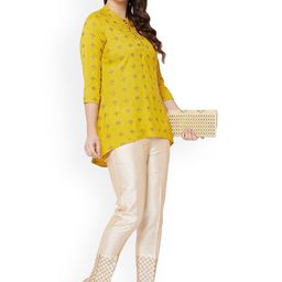 SRISARAS Women Self Design Mid-Rise Regular Fit Regular Trousers-image-10