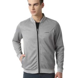 Louis Philippe Sport Grey Solid Full Sleeves Sweatshirt-image-34