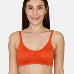 Zivame Orange Non Wired Non Padded Full Coverage Bra-image-59