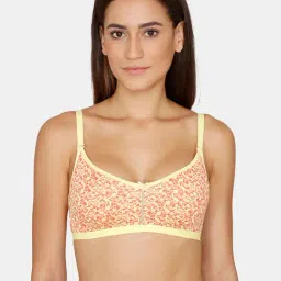 Rosaline by Zivame Yellow & Orange Non Wired Non Padded T-Shirt Bra-picture-25
