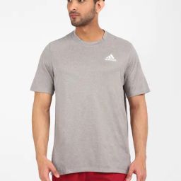 adidas Grey Round Neck Sports T-Shirt-image-70
