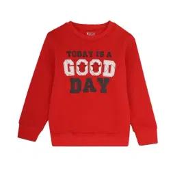 Proteens Kids Red Graphic Print Full Sleeves Sweatshirt-picture-39