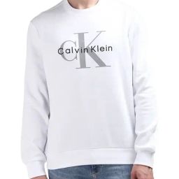 Calvin Klein White Cotton Regular Fit Sweatshirt-33