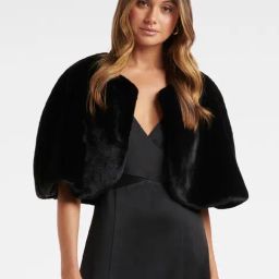 Forever New Black Cape-image-54