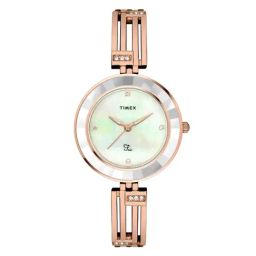 Timex Fria Women Off White Round Analog Watch - TWEL16200-image-11