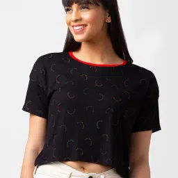 Spykar Black Printed Top-16