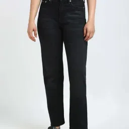 Calvin Klein Mid Rise Jeans Washed Black Cotton Mid Rise Jeans-image-6