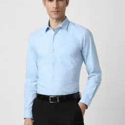 Peter England Blue Regular Fit Shirt-picture-29