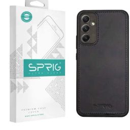 Sprig Matte Leather Back Cover for SAMSUNG GALAXY A34 5G (Blue)-image-91